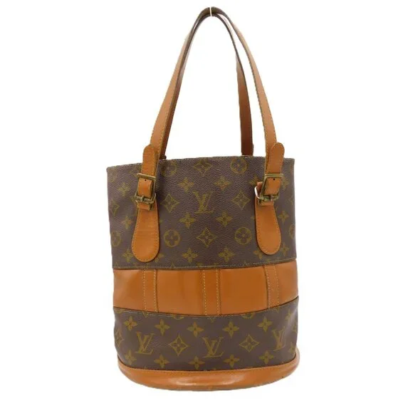 Louis Vuitton Vintage Bucket Bag | Medium | Leather Trim & Handles | Fair Cond - Picture 1 of 16